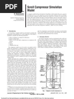 Scroll Compressor Simulation Model: C. Schein R. Radermacher