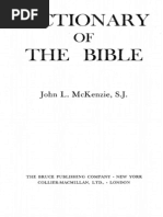 Dictionary of the BibleA-D McKenzie