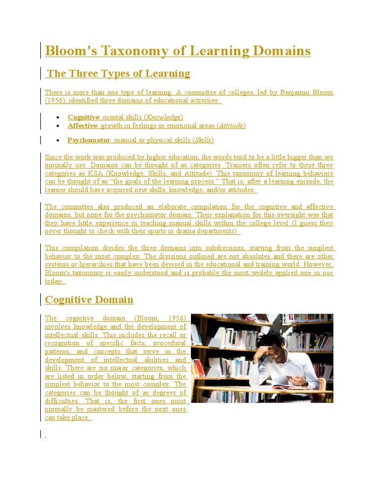 20130923010921bloom Taxonomy | PDF | Perception | Cognitive Science