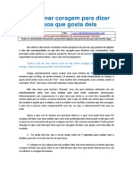 Como Tomar Coragem para Dizer para Alguém Que Está Gostando Da Pessoa