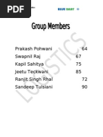 Download Projec on Bluedart by sahilfuria SN22071178 doc pdf