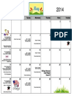 May 2014 Calendar