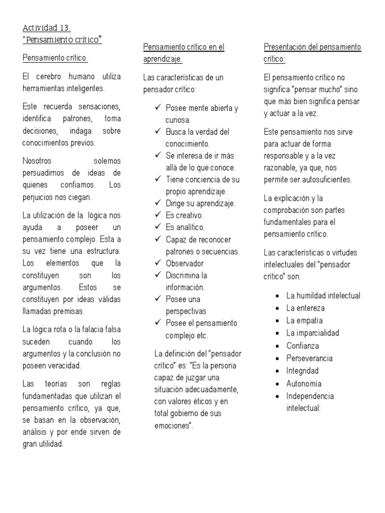 Actividad 13 | PDF | Crecimiento personal y profesional