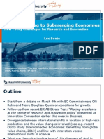 From Emerging To Submerging Economies New Policy Challenges For Research and Innovation