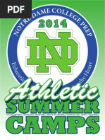 Download Notre Dame College Prep Summer Camps 2014 Brochure 2014 PDF by NotreDameDons SN220723818 doc pdf