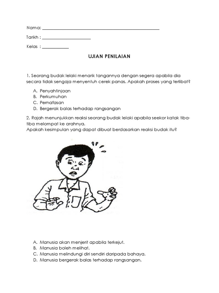 Soalan Ujian Sains Tahun 4 Pdf