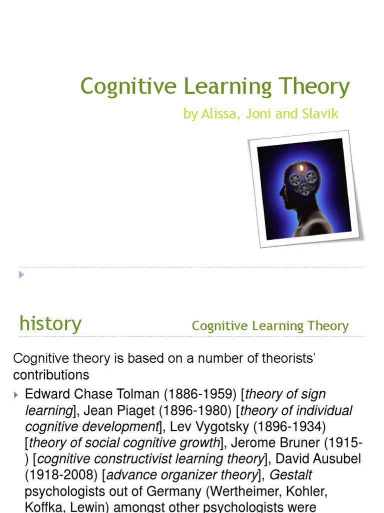 Overview of Cognitive Learning Theory | PDF | Learning Theory ...