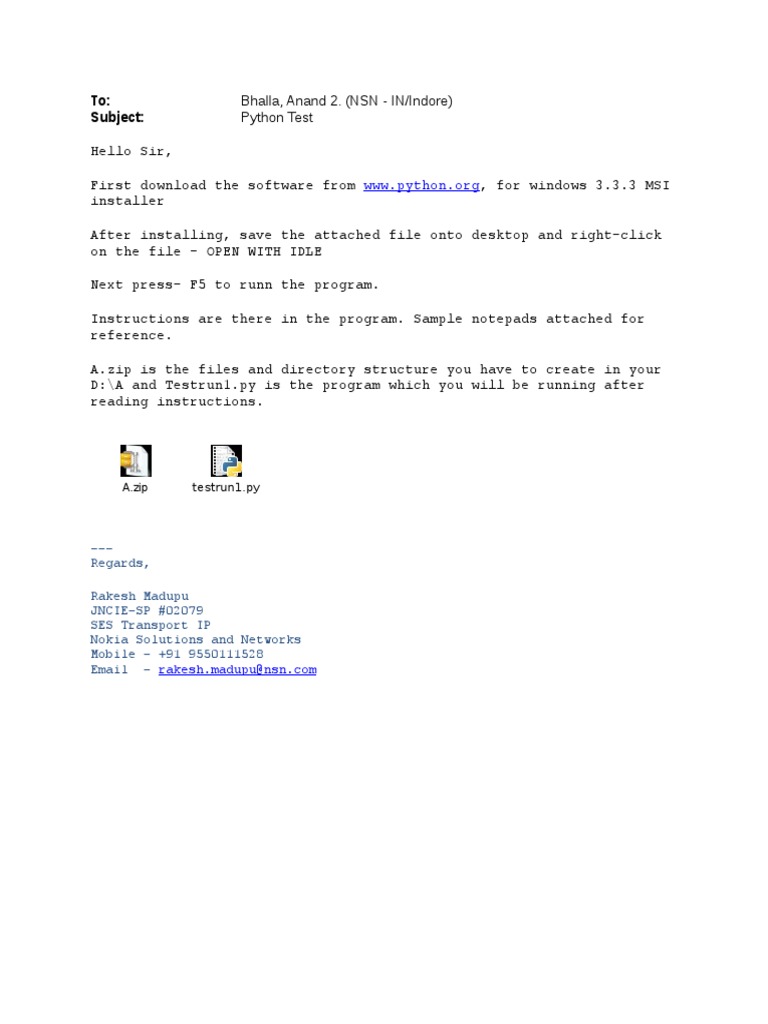 Python Test | PDF | Technology & Engineering