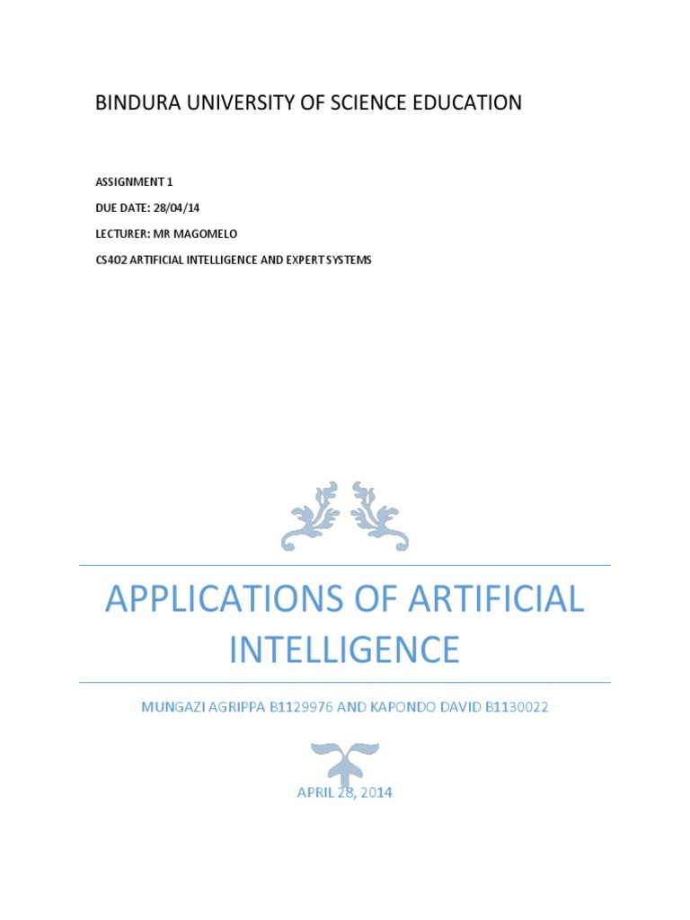 Applications of Artificial Intelligence | PDF | Artificial Intelligence ...