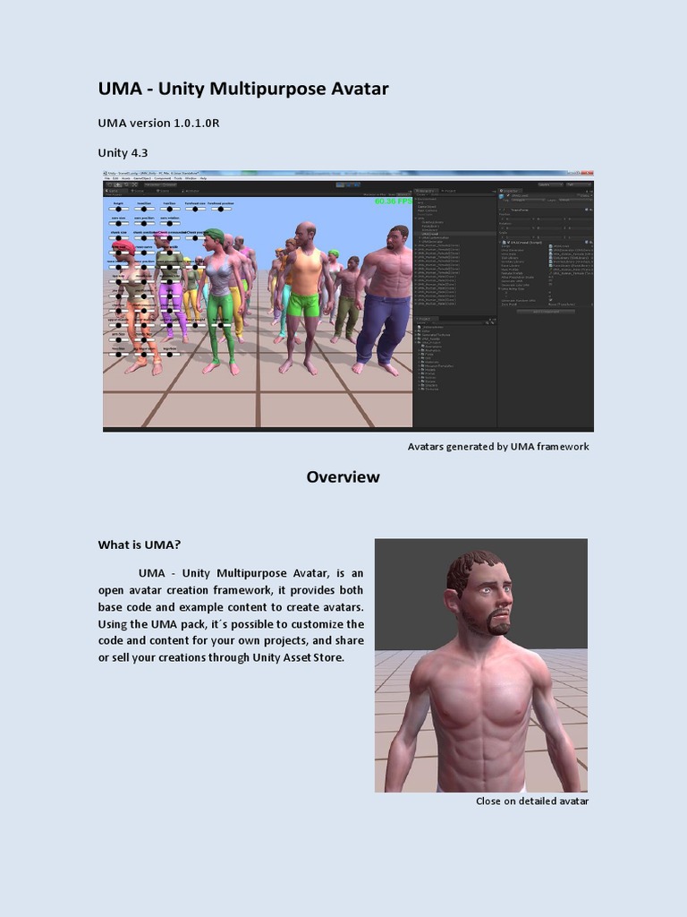 UMA: Unity Avatar Creation Guide | PDF | Texture Mapping | Shader