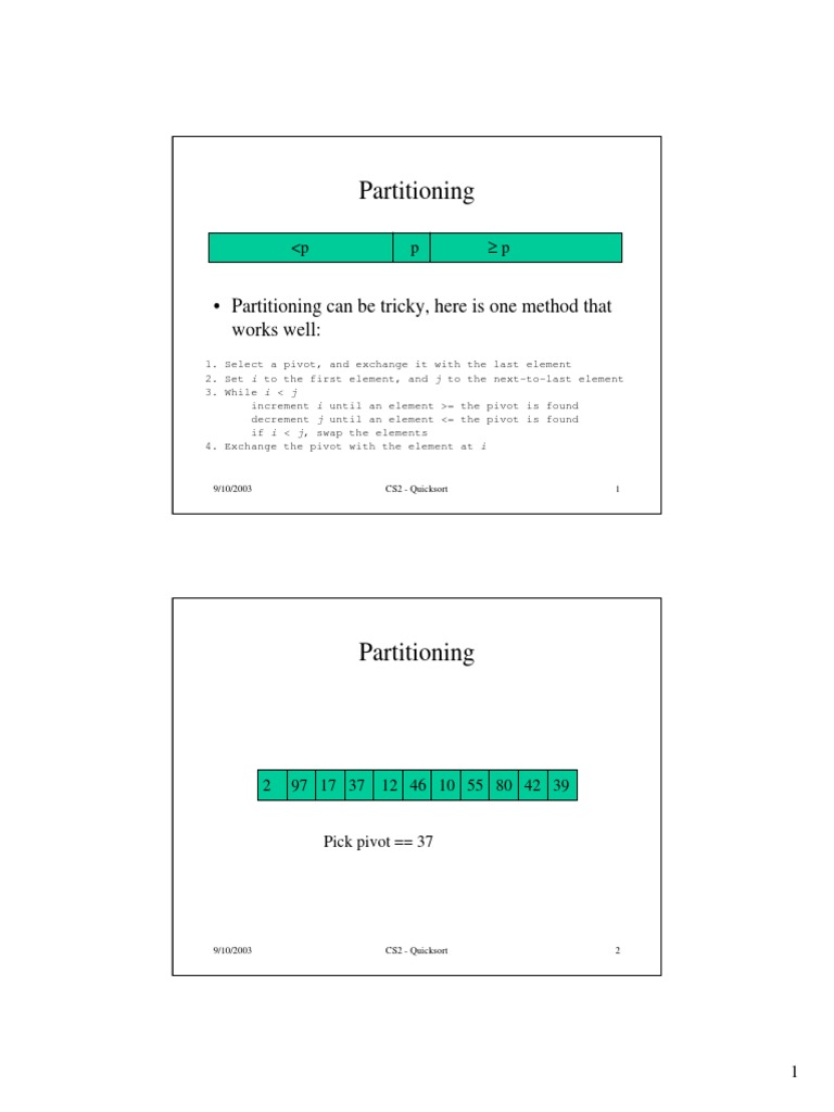 Partitioning: - Partitioning Can Be Tricky, Here Is One Method That ...