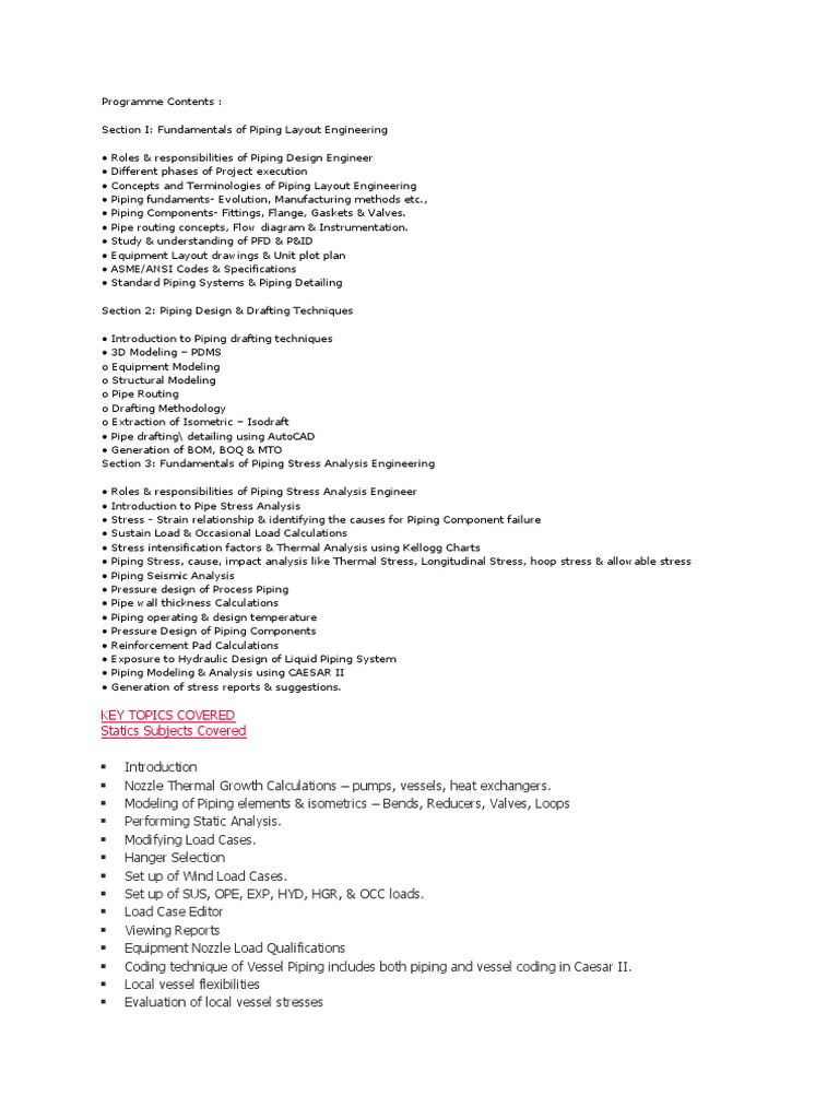 Piping Layout Engineering Fundamentals | PDF | Pipe (Fluid Conveyance ...