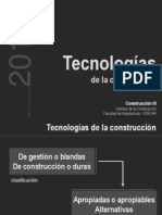 Tecnologias para La Construccion - Tecnologias Blandas