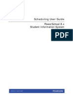 Scheduling User Guide - PowerSchool 8.x