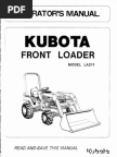 Kubota Bx1800 Bx2200 Tractor Workshop Service Manual-Searchable