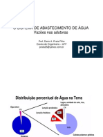 Vazões Adutoras Sistema Água