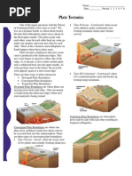 Plate Tectonics Web Quest Student Plate Tectonics Crust Geology