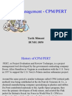 Project Management - CPM/PERT: Tarik Slimani BUMG 3850