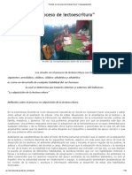 Niveles en El Proceso de Lectoescritura PDF