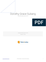 Dorothy Grace Subang Talentoday Personal Book