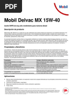 Mobil Delvac MX 15W-40 Ficha Tecnica