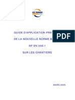 Guide Dapplication Beton NF en 206-1 Sur Les Chantiers Dern Version