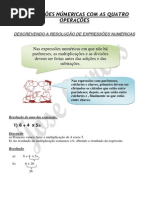 Expressoes Com 4 Operações