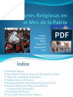 Expresiones Religiosas en El Mes de La Patria Bueno