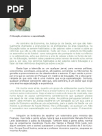 O trabalho dos professores