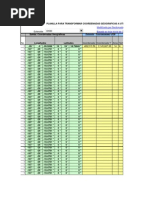 Hoja de Excel Para Convertir Coordenadas Utm a Geograficas