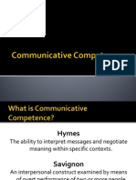 Communicative Competence