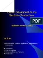 Estado Situacional de Los Sectores Productivos Region Ica