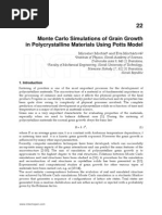 Monte Carlo Simulations of Grain Growth