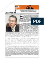 Proceso Electoral Del 2000 y La Renuncia de Alejandro Toledo