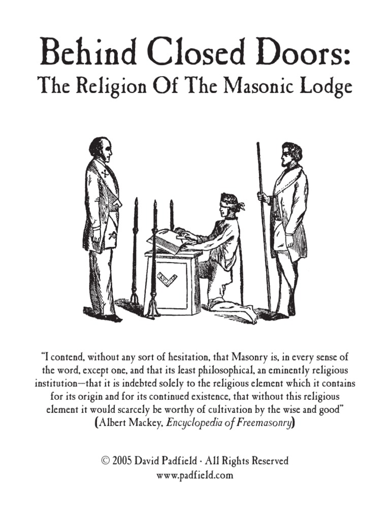 The Religion of The Masonic Lodge Behind Closed Doors PDF