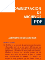 Administracion de Archivos
