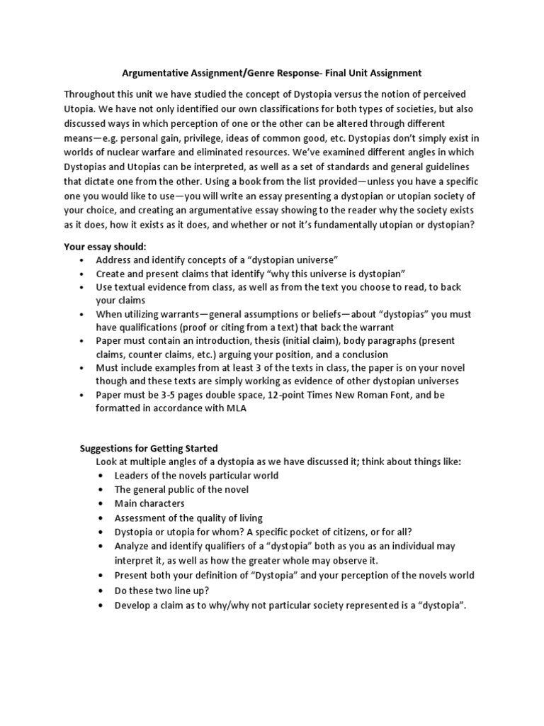 Dystopia essay titles image