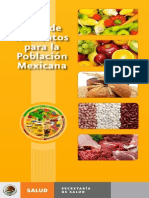 Guia de Alimentos para La Población Mexicana