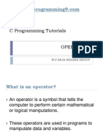 C Programming Operators Guide