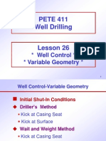 Well Drilling Lesson 26 Variable Geometry Well Control