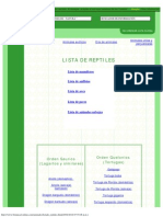 Lista de Reptiles