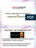 Online homeopathy treatment 