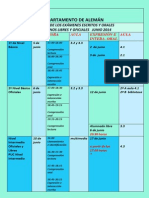 Calendario exámenes 2014
