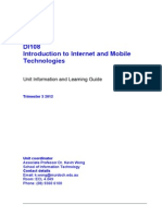 DI108 Introduction To Internet and Mobile Technologies: Unit Information and Learning Guide