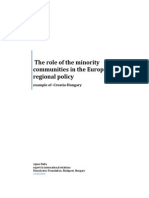 The Role of the Minority Communities in the European Regional Policy