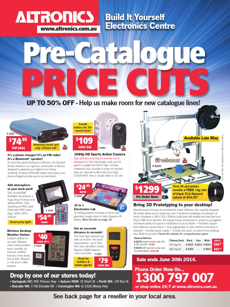 Altronics May-June 2014 Pre-Catalogue Sale | PDF | Battery Charger ...