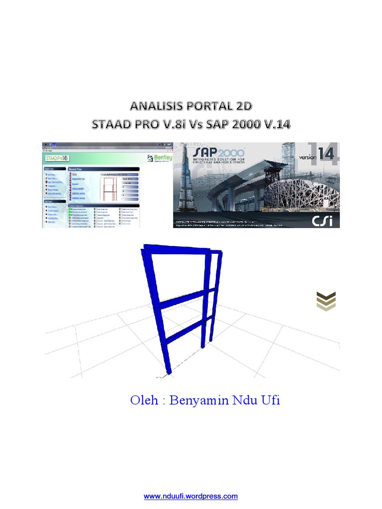 Tutorial Staadpro Sap2000 | PDF