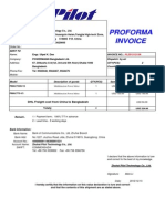 Proforma Invoice: Name: MR - Mick Li Company: Address: City/Postal/Code: Phone/Fax: Order No.