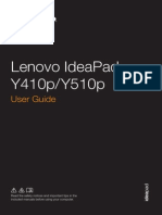 LENOVO Ideapad Y410py510p Ug English UserGuide