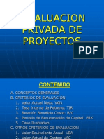 Evaluacion Privada de Proyectos